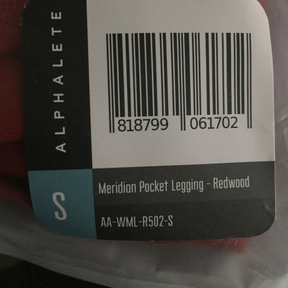Alphalete Meridian Pocket Legging - Redwood - Picture 2 of 2